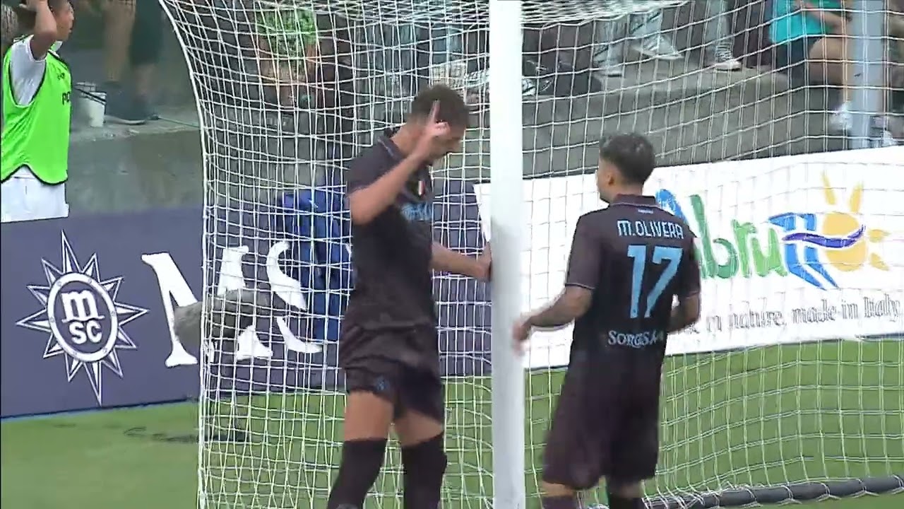 Il Napoli supera l’Olympiacos nell’ultima amichevole giocata a Castel Di Sangro – 15/08/2025