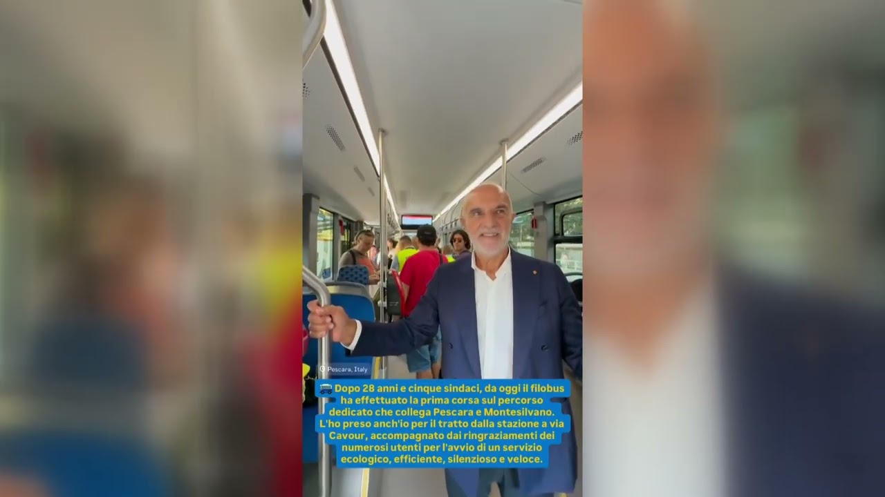 Filovia, Marsilio annuncia: arriverà anche a Francavilla, Chieti e aeroporto – 12/09/2025