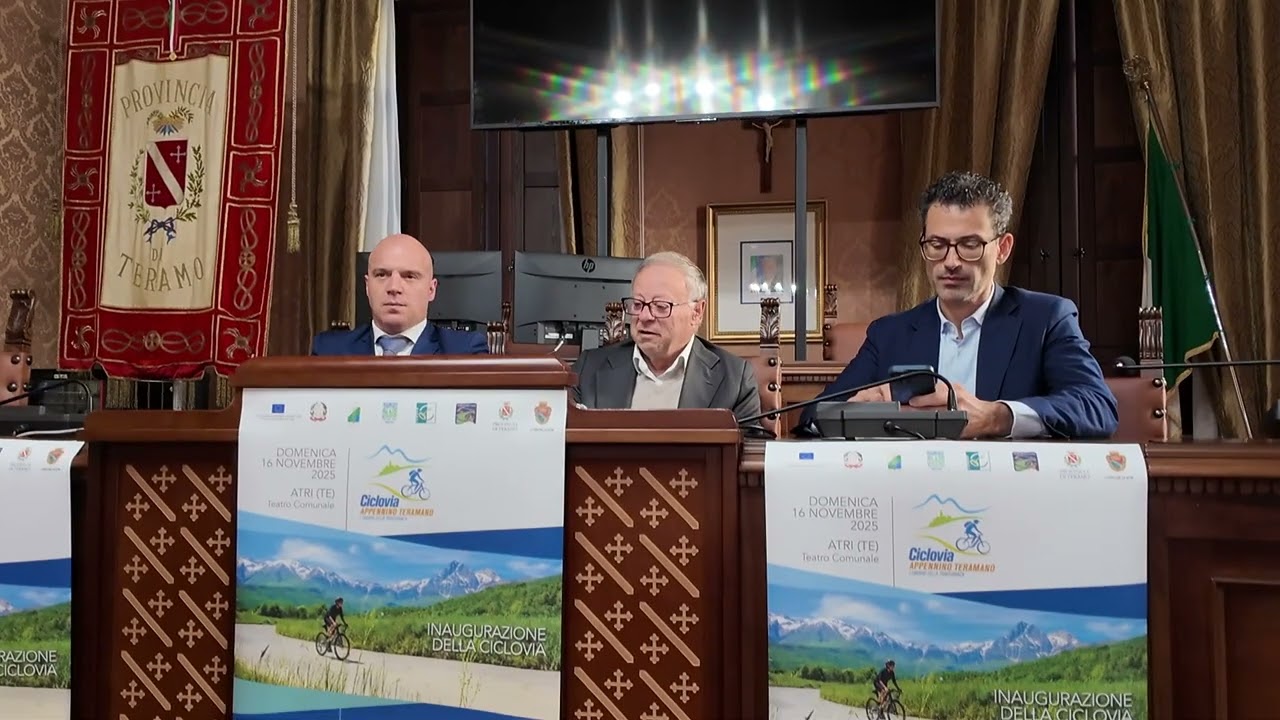 Il tracciato per la ciclovia dell’Appennino teramano – 14/11/2025