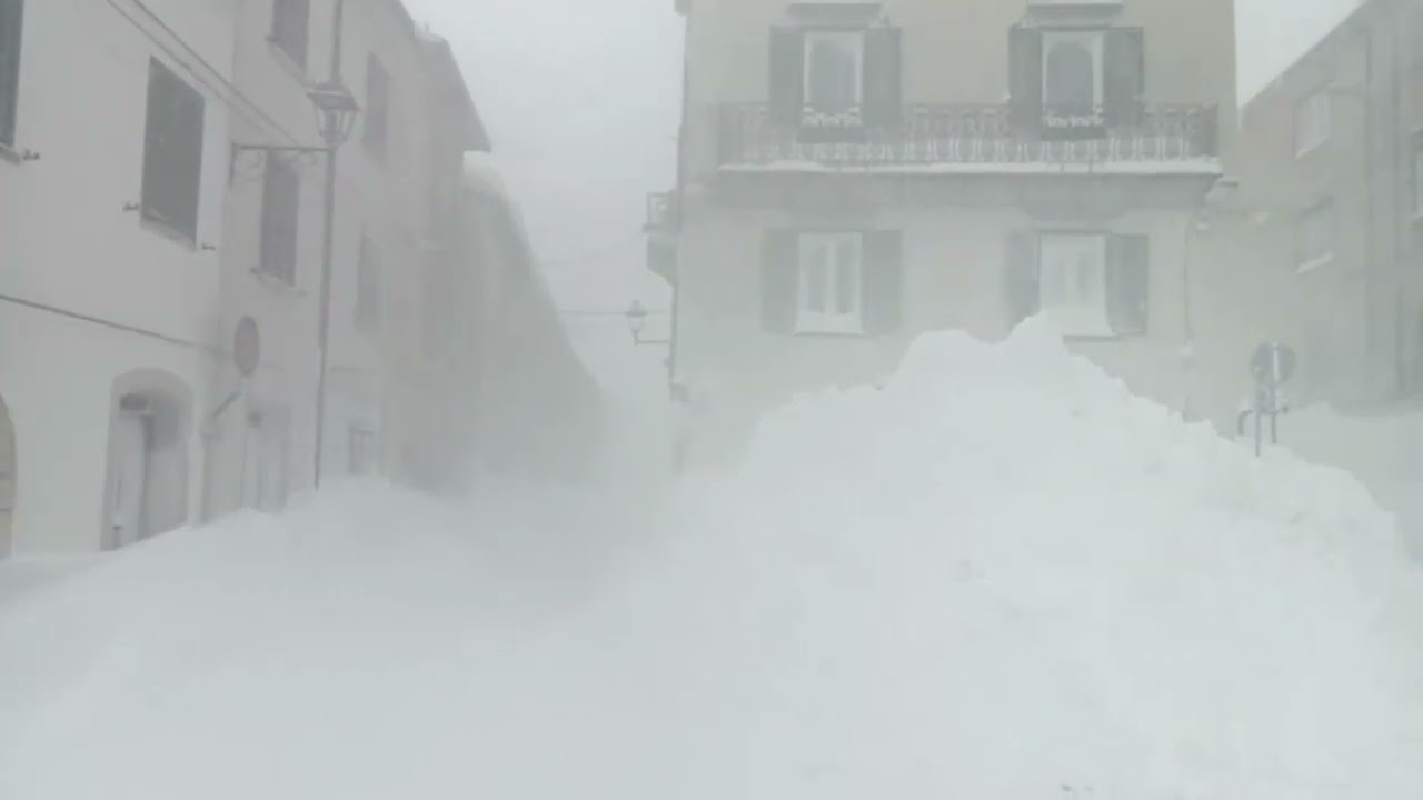 Tormenta di neve a Capracotta – 01/04/2026